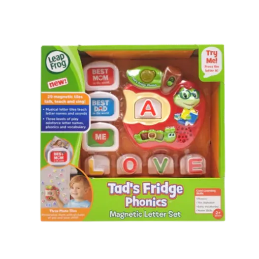 圖片 【購物滿 $200 可用 $49.9 加購】LeapFrog Tad's Fridge Phonics Magnetic Letter Set ( 適合 2 歲+ )