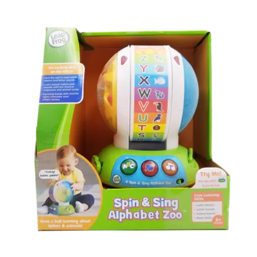 圖片 【購物滿 $200 可用 $49.9 加購】LeapFrog Spin & Sing Alphabet Zoo 旋轉字母動物園 ( 適合 6 歲+)