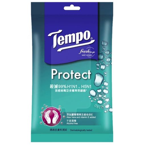 圖片 Tempo Protect 抗菌倍護濕紙巾 10 片