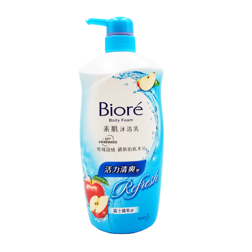 圖片 Biore 碧柔 素肌沐浴乳 活力清爽型 富士蘋果香 1000 ml