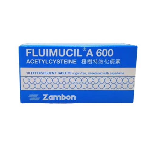 圖片 Fluimucil 橙樹特效化痰素 600 mg 10 片