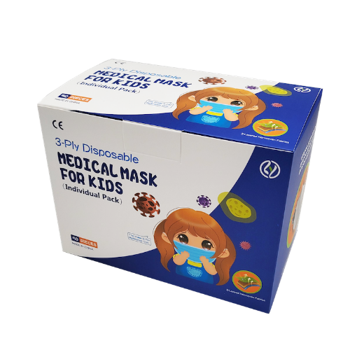 圖片 3 - Ply Disposable MEDICAL MASK KIDS 中童口罩 50 片 獨立包裝