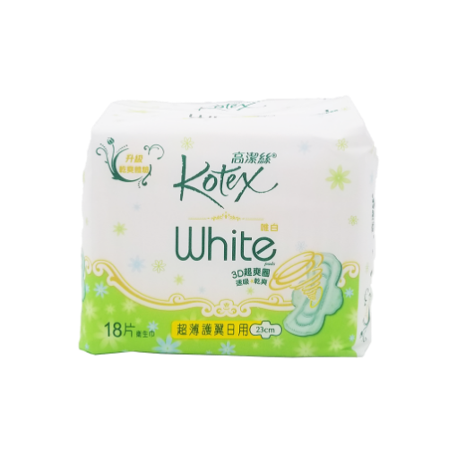 圖片 Kotex 高潔絲 唯白 White 超薄護翼日用 23 cm 18 片