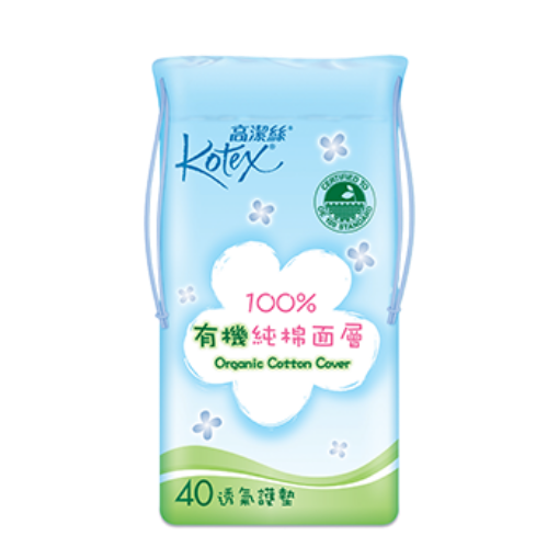 圖片 Kotex 高潔絲 100 % 有機純棉護墊 普通 15 cm 40 片