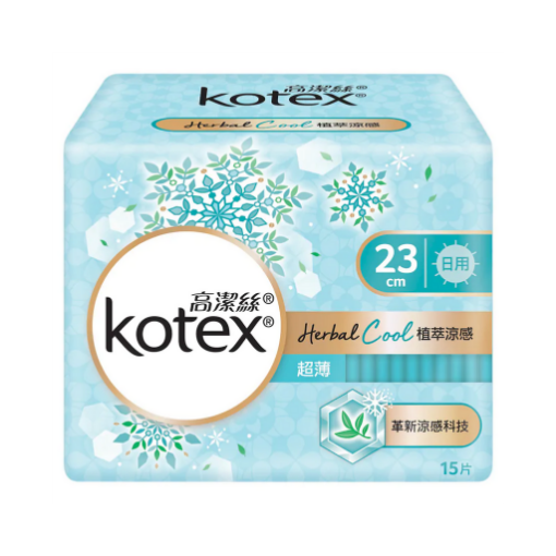 圖片 Kotex 高潔絲 植萃涼感超薄日用 23cm 15片