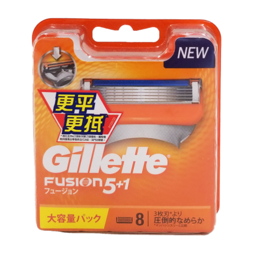 圖片 Gillette 吉列 FUSION 5+1 鋒隱剃鬍刀片 8 片