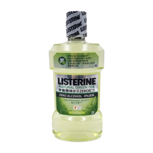 圖片 Listerine 李施德林	綠茶 ZERO 配方漱口水 1000 ml