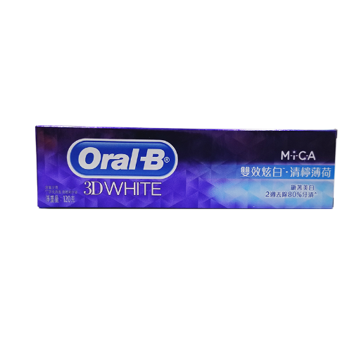 圖片 Oral-B 3D White 雙效炫白美白牙膏 清檸薄荷 120 g