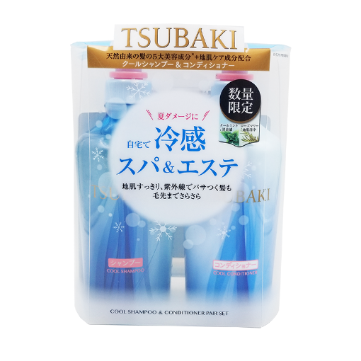 圖片 Tsubaki 資生堂 涼感防紫外線集中修護洗護套裝 450 ml + 450 ml