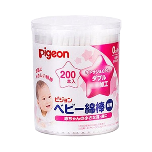 圖片 Pigeon 貝親 嬰兒細軸棉棒 200枝