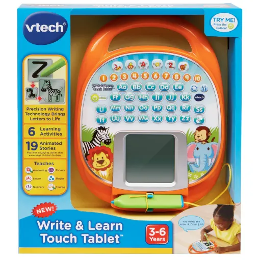 圖片 【買滿 $600 以 $89.90 加購】Vtech 動物天地智能手寫板 Write & Learn Touch Tablet ( 適合 3 － 6 歲)