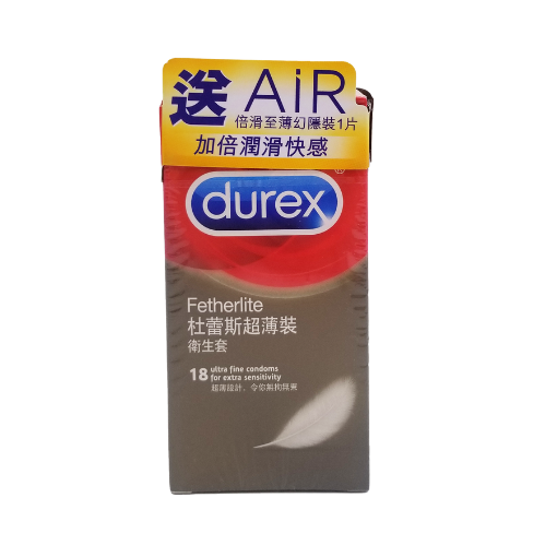 圖片 Durex 杜蕾斯 超薄裝安全套 18 片