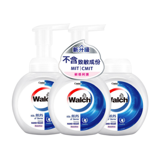 圖片 Walch 威露士 殺菌潔手液 敏感呵護 450ml x 3