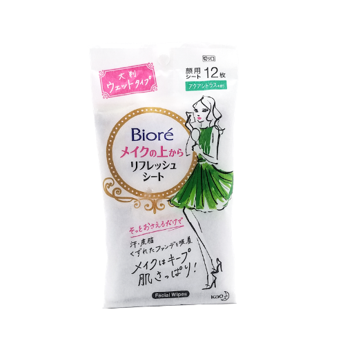 圖片 Biore 碧柔 定妝控油濕紙巾 12 片