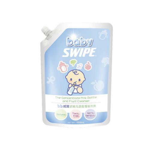 圖片 babySWIPE BB 威寶 奶瓶及蔬果濃縮洗劑補充裝 1000ml