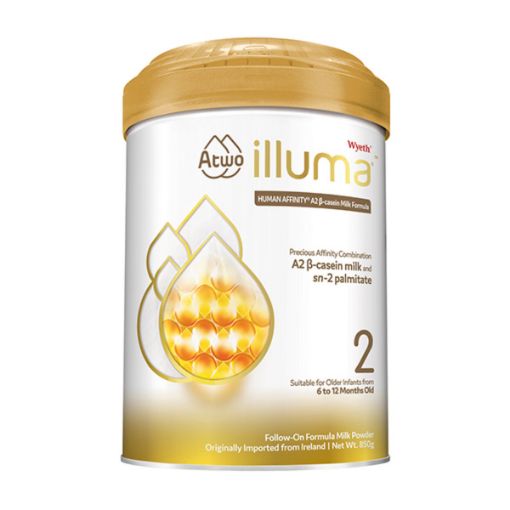圖片 Illuma® Atwo A2 β-酪蛋白 2號 較大嬰兒配方奶粉 850克